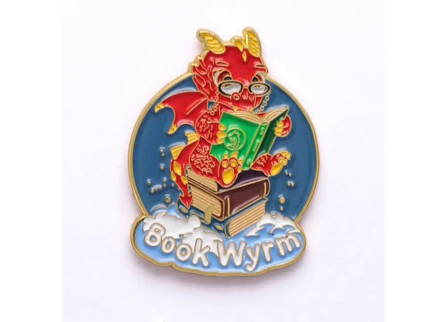 Gamers Guild AZ HYMGHO Quest's Reward Fine Art Pin - Book Wyrm HYMGHO