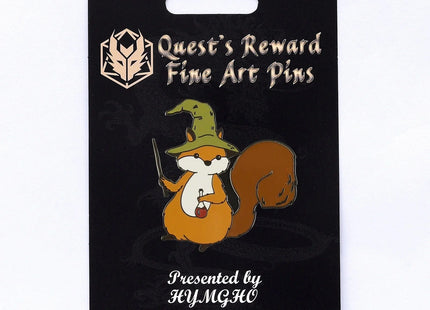 Gamers Guild AZ HYMGHO Quest's Reward Fine Art Pin - Finley Moonshadow Squirrel Sorcerer HYMGHO