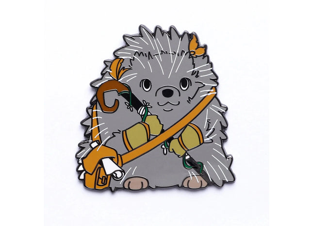 Gamers Guild AZ HYMGHO Quest's Reward Fine Art Pin - Luna Greenthorn Hedgehog Druid HYMGHO