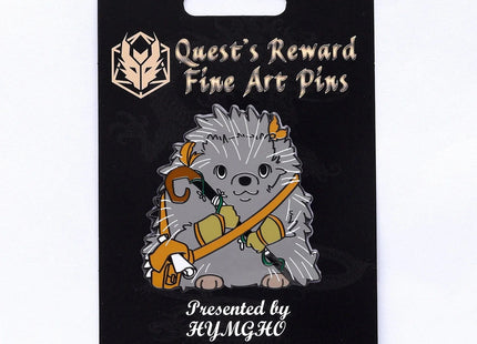 Gamers Guild AZ HYMGHO Quest's Reward Fine Art Pin - Luna Greenthorn Hedgehog Druid HYMGHO