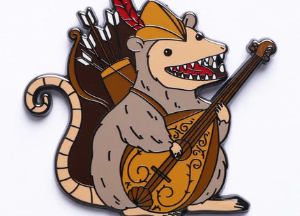 Gamers Guild AZ HYMGHO Quest's Reward Fine Art Pin - Melody Nightsong Opossum Bard HYMGHO