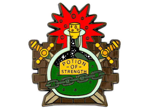 Gamers Guild AZ HYMGHO Quest's Reward Fine Art Pin - Potion of Strength HYMGHO