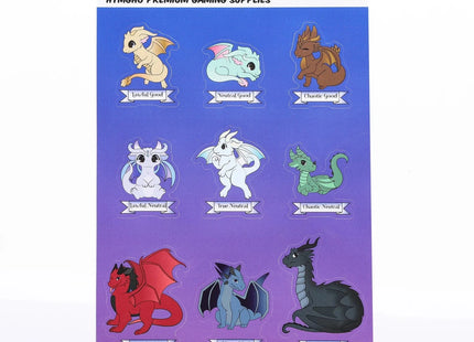 Gamers Guild AZ HYMGHO Quest's Reward Fine Art Sticker Sheet - Chibi Alignment Dragons HYMGHO
