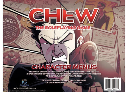 Gamers Guild AZ Imagining Games CHEW: The Roleplaying Game - Character Menus ACD Distribution