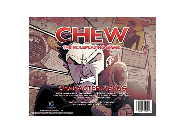 Gamers Guild AZ Imagining Games CHEW: The Roleplaying Game - Character Menus ACD Distribution