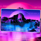 Gamers Guild AZ INFINITE BLACK LLC Infinite Black: Premium Retrowave Playmat: Island (Pre-Order) GTS