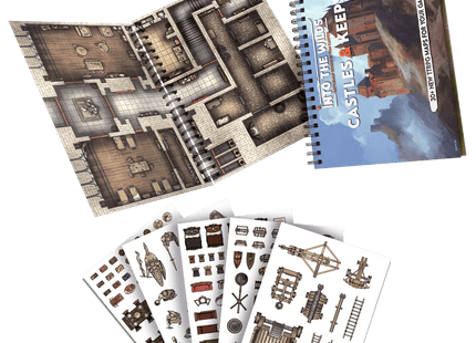 Gamers Guild AZ Into The WIlds Into the Wilds Battlemap Books - Castles & Keeps Quartermaster Direct