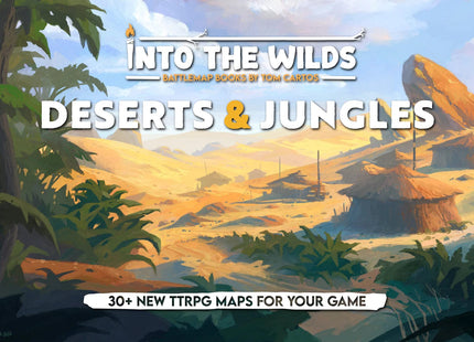 Gamers Guild AZ Into The WIlds Into the Wilds Battlemap Books - Deserts & Jungles Quartermaster Direct