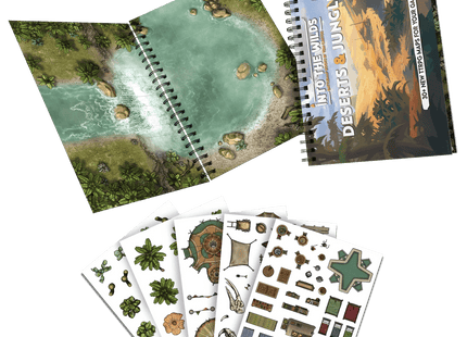 Gamers Guild AZ Into The WIlds Into the Wilds Battlemap Books - Deserts & Jungles Quartermaster Direct