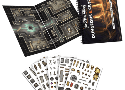 Gamers Guild AZ Into The WIlds Into the Wilds Battlemap Books - Dungeons & Crypts Quartermaster Direct