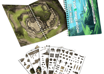 Gamers Guild AZ Into The WIlds Into the Wilds Battlemap Books - Mountains & Oceans Quartermaster Direct