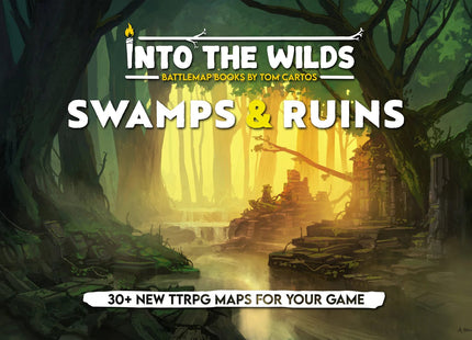 Gamers Guild AZ Into The WIlds Into the Wilds Battlemap Books - Swamps & Ruins Quartermaster Direct