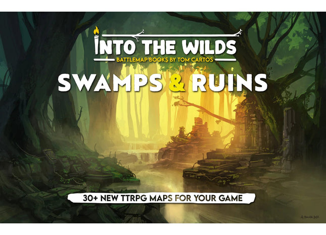 Gamers Guild AZ Into The WIlds Into the Wilds Battlemap Books - Swamps & Ruins Quartermaster Direct