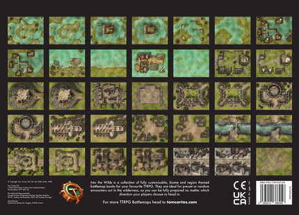 Gamers Guild AZ Into The WIlds Into the Wilds Battlemap Books - Swamps & Ruins Quartermaster Direct