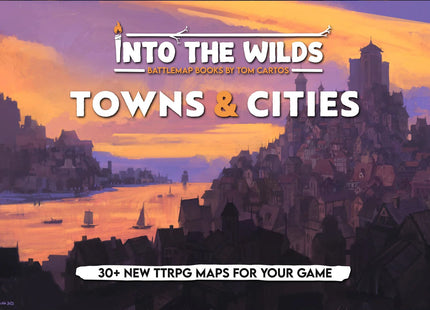 Gamers Guild AZ Into The WIlds Into the Wilds Battlemap Books - Towns & Cities Quartermaster Direct