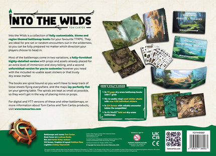 Gamers Guild AZ Into The WIlds Into the Wilds Battlemap Books - Volume 1 Quartermaster Direct