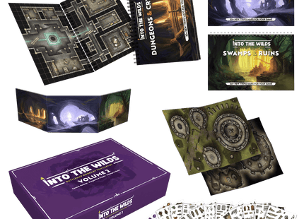 Gamers Guild AZ Into The WIlds Into the Wilds Battlemap Books - Volume 2 Quartermaster Direct