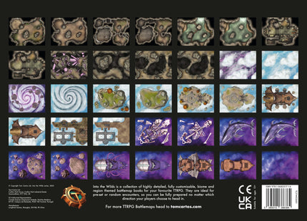 Gamers Guild AZ Into The WIlds Into the Wilds Extraplanar Battlemap Books - Earth & Sky (Pre-Order) Quartermaster Direct