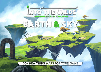 Gamers Guild AZ Into The WIlds Into the Wilds Extraplanar Battlemap Books - Earth & Sky (Pre-Order) Quartermaster Direct