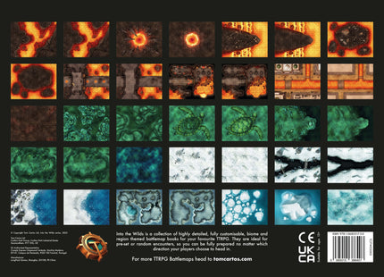 Gamers Guild AZ Into The WIlds Into the Wilds Extraplanar Battlemap Books - Fire & Ice (Pre-Order) Quartermaster Direct