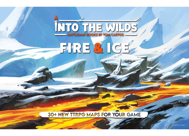 Gamers Guild AZ Into The WIlds Into the Wilds Extraplanar Battlemap Books - Fire & Ice (Pre-Order) Quartermaster Direct