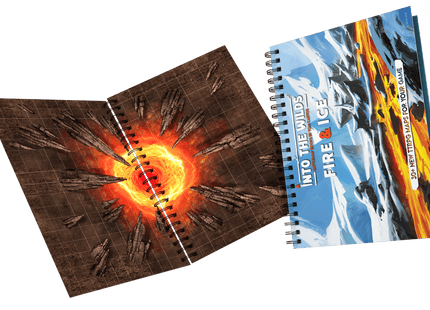 Gamers Guild AZ Into The WIlds Into the Wilds Extraplanar Battlemap Books - Fire & Ice (Pre-Order) Quartermaster Direct