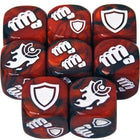 Gamers Guild AZ Jasco Games Street Fighter the Miniatures Game: Red Battle Dice Asmodee