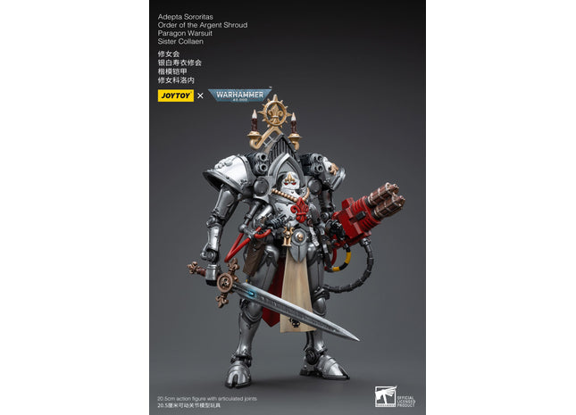 Gamers Guild AZ JoyToy JoyToy x Warhammer 40,000: Adepta Sororitas: Order of the Argent Shroud Paragon Warsuit Sister Collaen (Pre-Order) Golden Goose Games