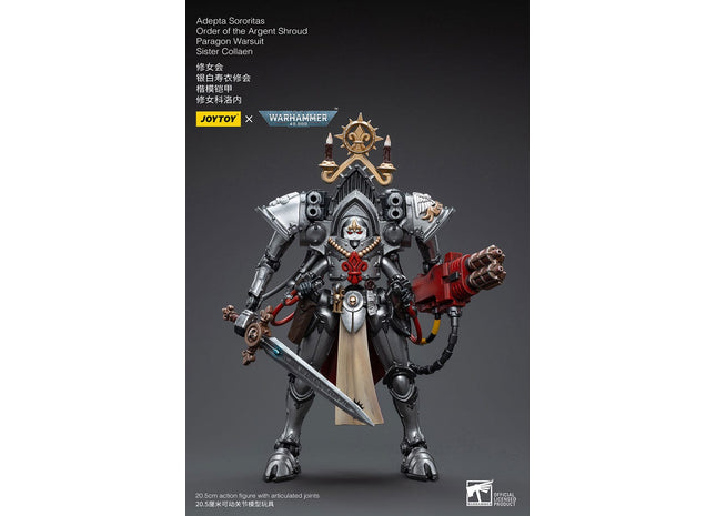Gamers Guild AZ JoyToy JoyToy x Warhammer 40,000: Adeptus Sororitas Order Of The Argent Shroud Paragon Warsuit Sister Collaen Discontinue