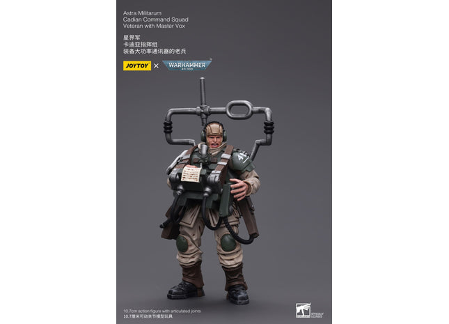 Gamers Guild AZ JoyToy JoyToy x Warhammer 40,000: Astra Militarum: Cadian Command Squad - Veteran with Master Vox (Pre-Order) Golden Goose Games
