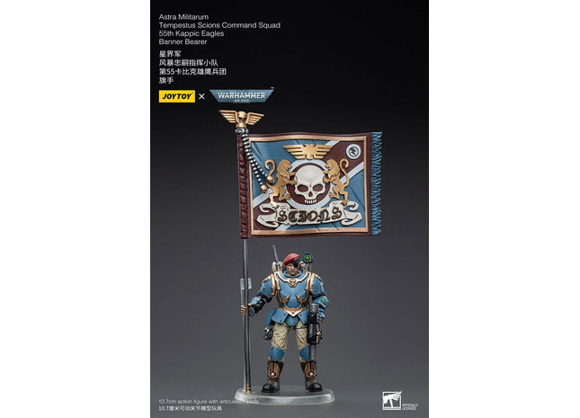 Gamers Guild AZ JoyToy JoyToy x Warhammer 40,000: Astra Militarum Tempestus Scions Command Squad 55th Kapic Eagles Banner Bearer Discontinue