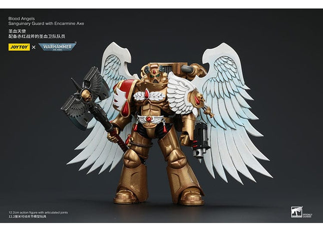Gamers Guild AZ JoyToy JoyToy x Warhammer 40,000: Blood Angels Sanguinary Guard with Encarmine Axe Discontinue