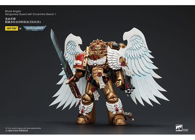Gamers Guild AZ JoyToy JoyToy x Warhammer 40,000: Blood Angels Sanguinary Guard with Encarmine Sword 1 Discontinue