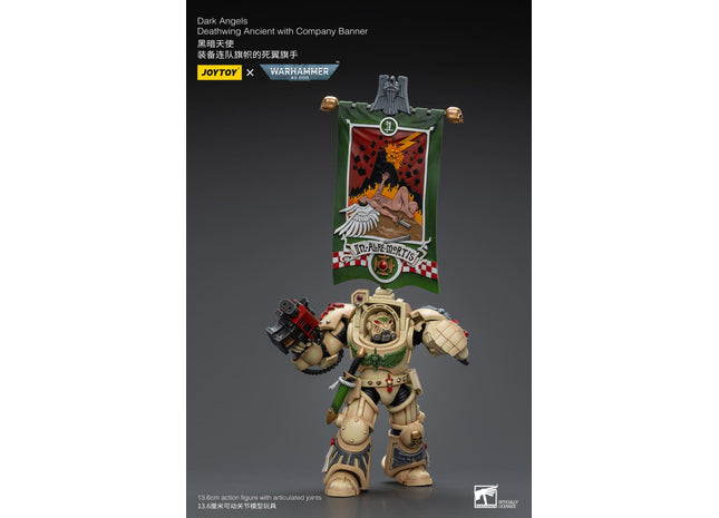 Gamers Guild AZ JoyToy JoyToy x Warhammer 40,000: Dark Angels: Deathwing Ancient with Company Banner (Pre-Order) Golden Goose Games