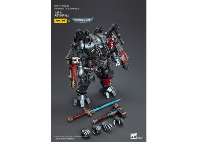 Gamers Guild AZ JoyToy JoyToy x Warhammer 40,000: Grey Knights: Nemesis Dreadknight with Caddon Vibova Action Figure Golden Goose Games