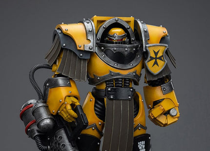 Gamers Guild AZ JoyToy JoyToy x Warhammer 40,000: Imperial Fists Legion Cataphractii Terminator Squad Legion Cataphractii with Heavy Flamer Discontinue