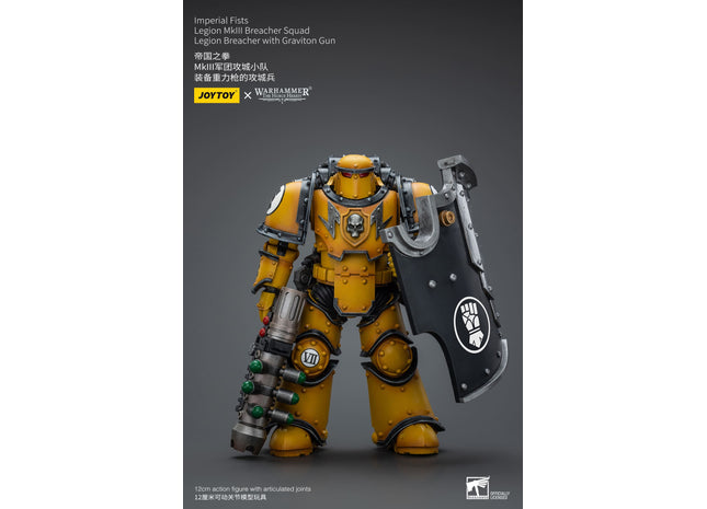 Gamers Guild AZ JoyToy JoyToy x Warhammer 40,000: Imperial Fists: Legion MkIII Breacher Squad - Legion Breacher with Graviton Gun (Pre-Order) Golden Goose Games
