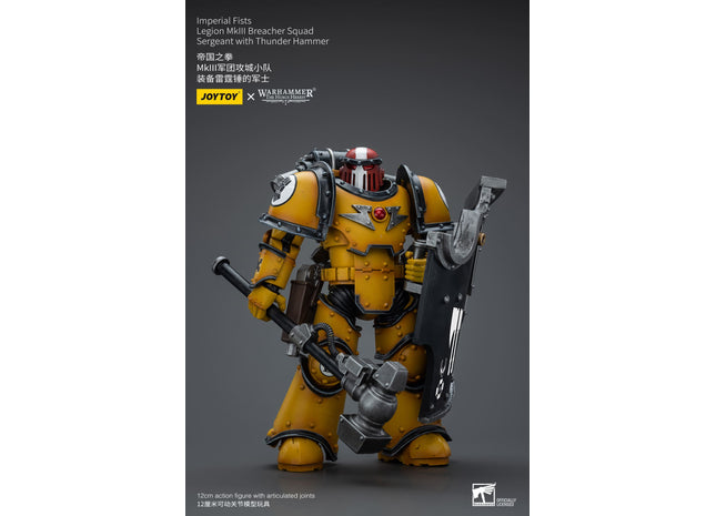 Gamers Guild AZ JoyToy JoyToy x Warhammer 40,000: Imperial Fists: Legion MkIII Breacher Squad - Sergeant with Thunder Hammer (Pre-Order) Golden Goose Games