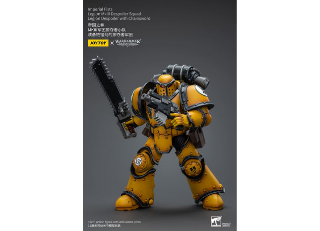 Gamers Guild AZ JoyToy JoyToy x Warhammer 40,000: Imperial Fists: Legion MkIII Despoiler Squad - Legion Despoiler with Chainsword (Pre-Order) Golden Goose Games