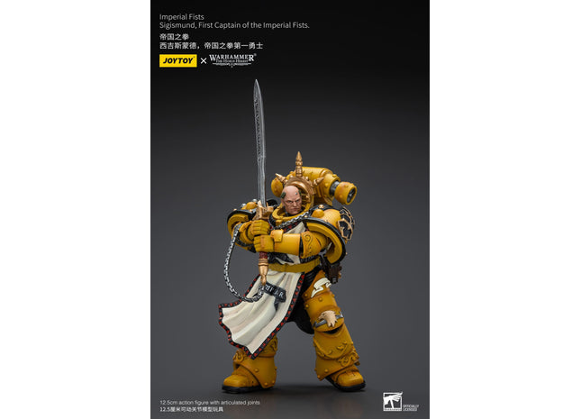 Gamers Guild AZ JoyToy JoyToy x Warhammer 40,000: Imperial Fists: Sigismund, First Captain of the Imperial Fists (Pre-Order) Golden Goose Games