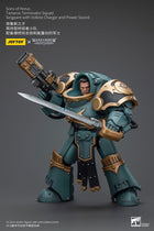 Gamers Guild AZ JoyToy JoyToy x Warhammer 40,000: Sons Of Horus Tartaros Terminator Squad Sergeant with Volkite Charger & Power Sword Discontinue