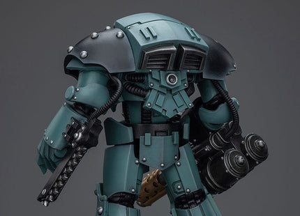 Gamers Guild AZ JoyToy JoyToy x Warhammer 40,000: Sons Of Horus Tartoros Terminator Squad Terminator with Heavy Flamer & Chainfist Discontinue