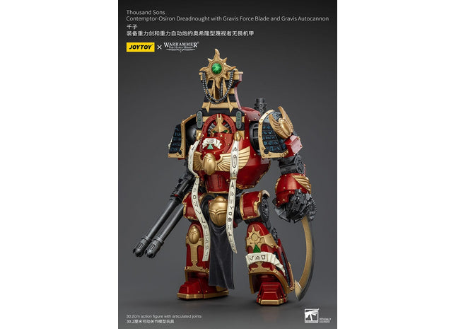 Gamers Guild AZ JoyToy JoyToy x Warhammer 40,000: Thousand Sons Contemptor-Osiron Dreadnought with Gravis Force Blade & Gravis Autocannon Discontinue