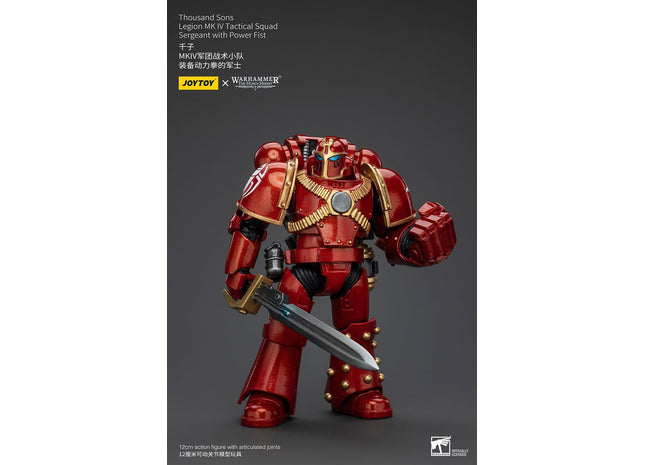 Gamers Guild AZ JoyToy JoyToy x Warhammer 40,000: Thousand Sons Legion Mk lV Tactical Squad Sergent with Power Fist Discontinue