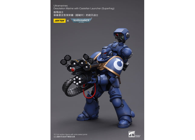 Gamers Guild AZ JoyToy JoyToy x Warhammer 40,000: Ultramarines: Desolation Marine with Castellan Launcher Superfrag Golden Goose Games