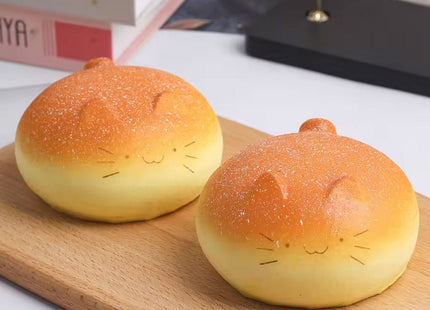 Gamers Guild AZ K-Wonderland Cat Bread Squishy – Soft & Slow-Rebound Stress Toy Faire