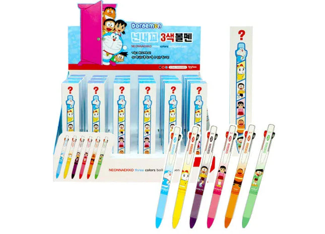 Gamers Guild AZ K-Wonderland Doraemon 3 Color Ballpoint Pen Blind Box Faire