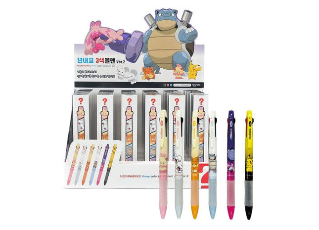 Gamers Guild AZ K-Wonderland Pokemon 3 Color Ballpoint Pen Blind Box Faire