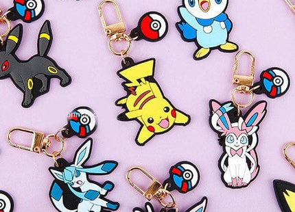 Gamers Guild AZ K-Wonderland Pokemon Characters Key Chain Ring Bag Charm Faire