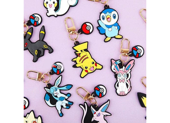 Gamers Guild AZ K-Wonderland Pokemon Characters Key Chain Ring Bag Charm Faire